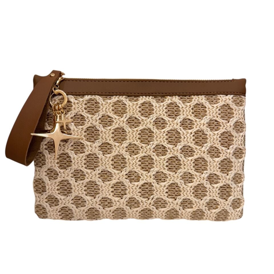 EYS001-CREAM SPOTTED WİCKER