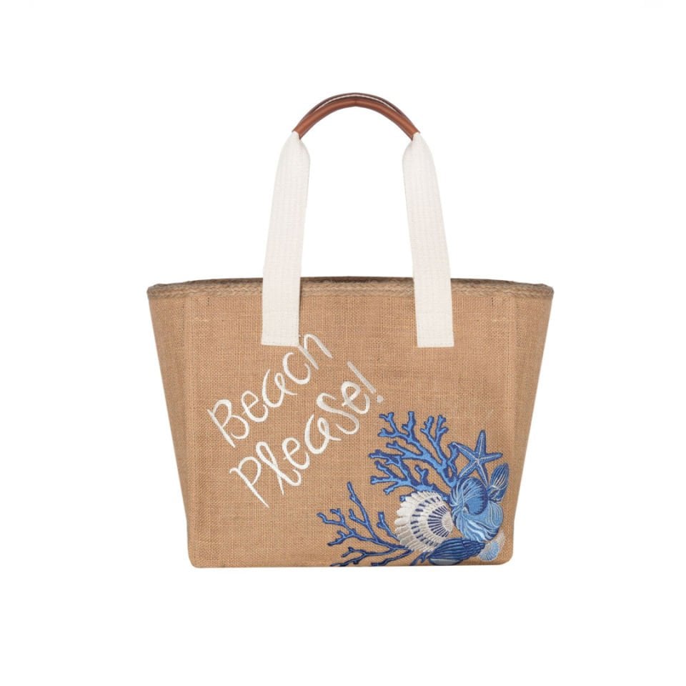 EYG106 -  BEACH BAG BLEU BLANC