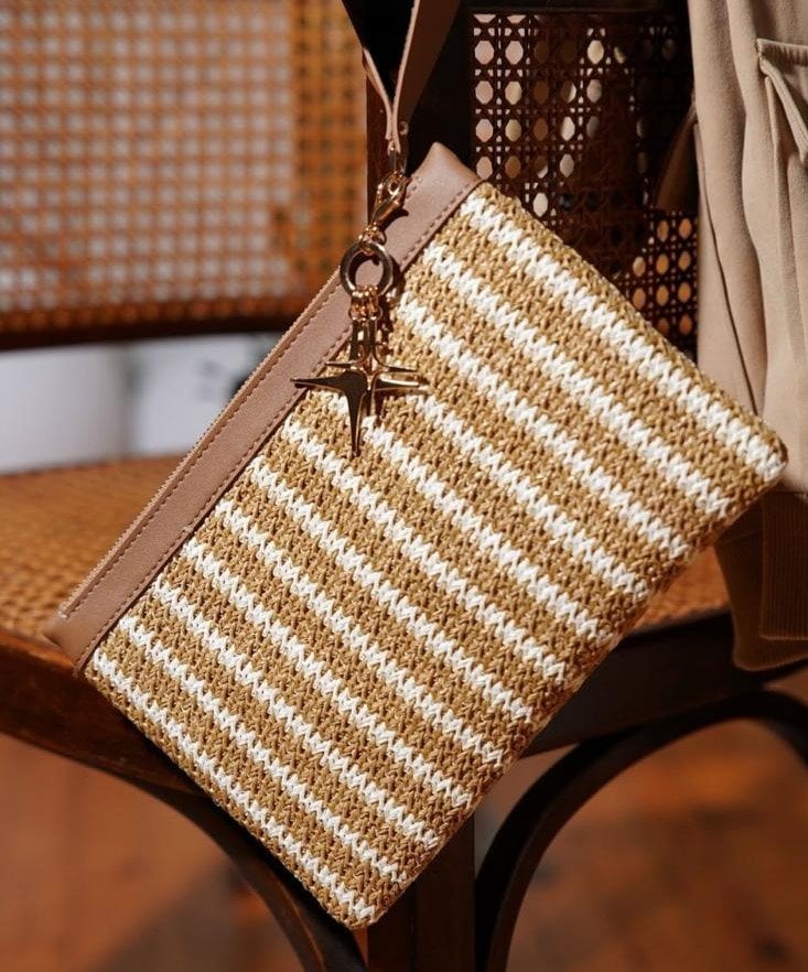 STRİPPED WİCKER BROWN