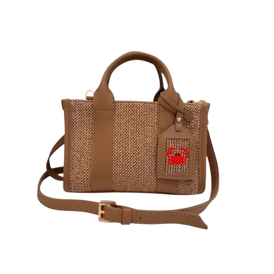 CITY BAG MINI HASIR-TABA CRAB