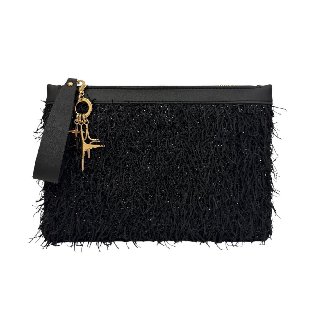 EYN245-BLACK FRİNGED