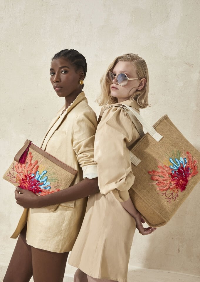EYG - 111 BEACH BAG  PUNCH MULTİ CORAL