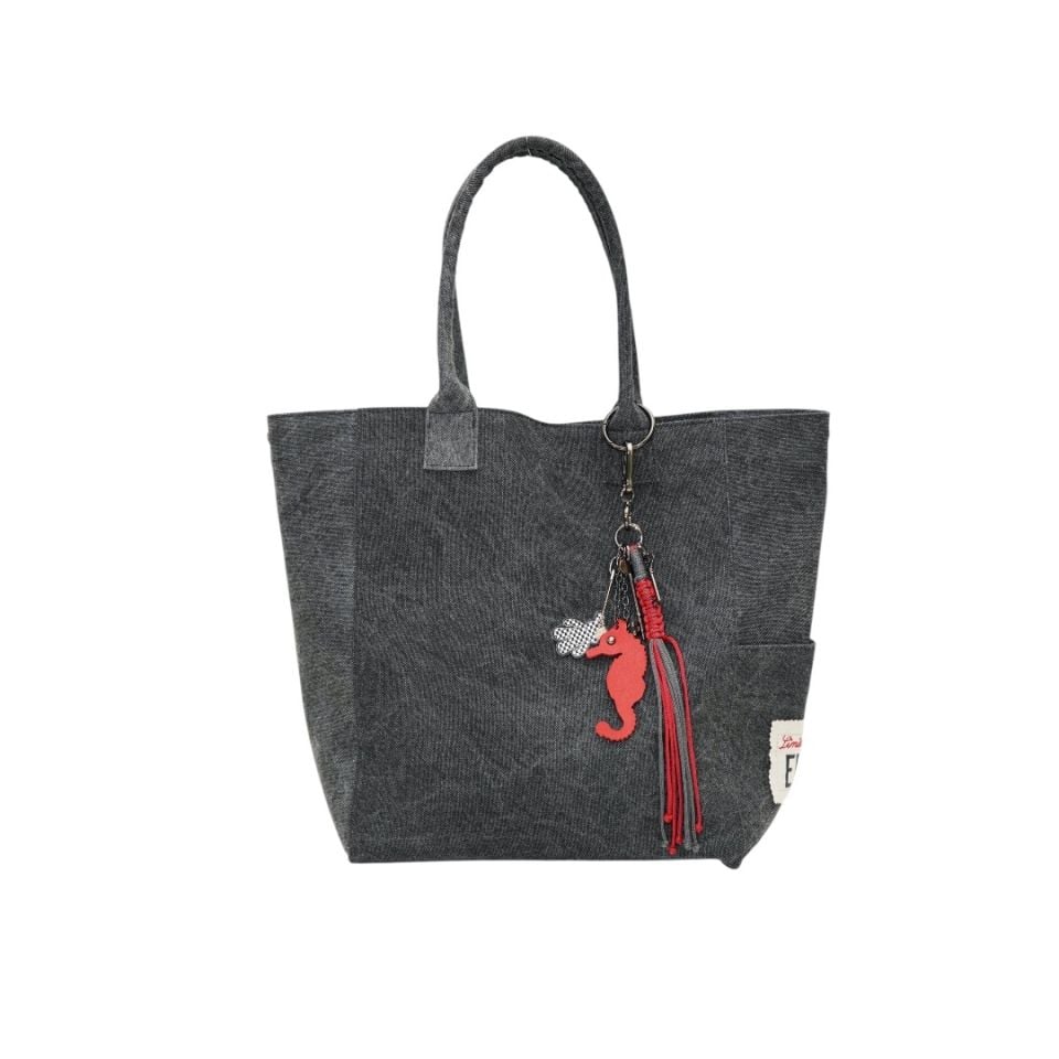 EYC015 - CANVAS TOTE BLACK