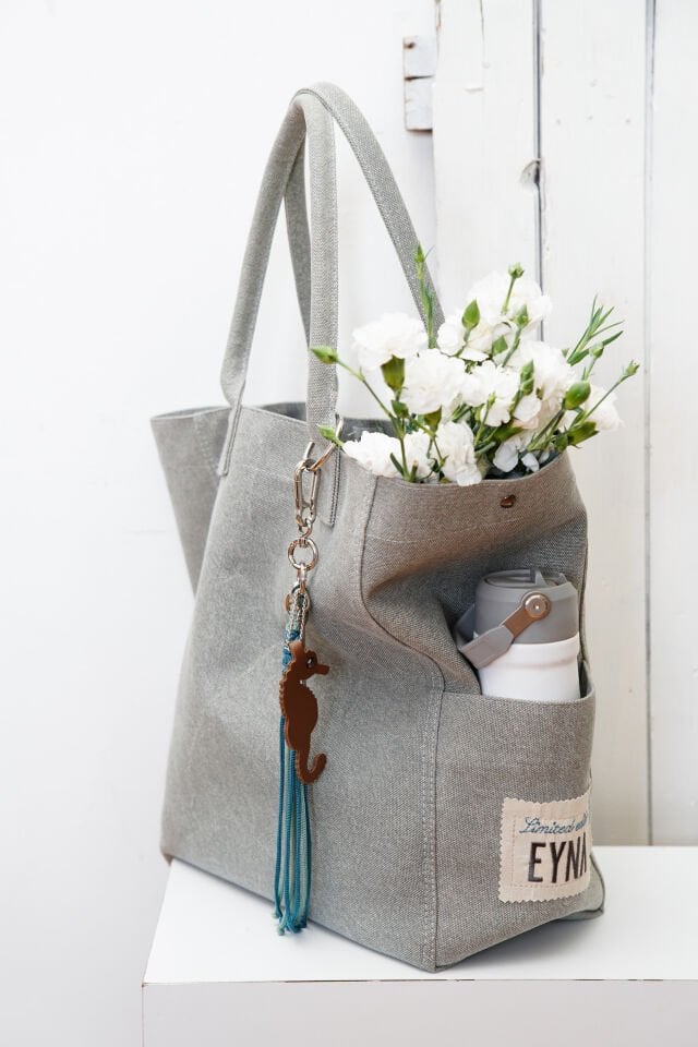 EYC015 - CANVAS TOTE GREY