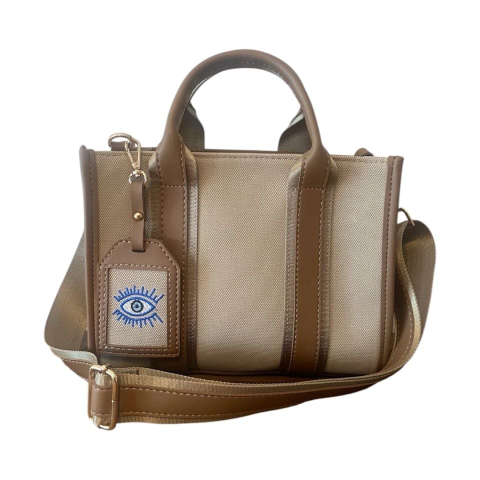 CITY BAG MEDİUM CANVAS-BEJ