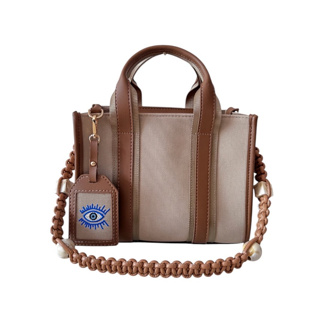 CITY BAG MEDİUM CANVAS-BEJ