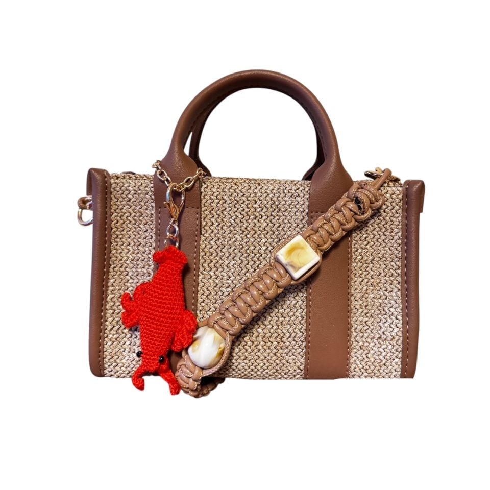 CITY BAG MINI HASIR-ORİGAMİ CHARMS